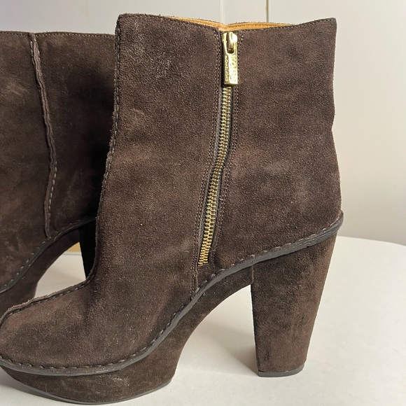 Suede Platform Boots sz10 - Picture 2 of 10